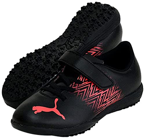 子供用 サッカーシューズ 運動靴 タクト TT V JR キッズ ブラック/サンブレイズ 18.0 cm