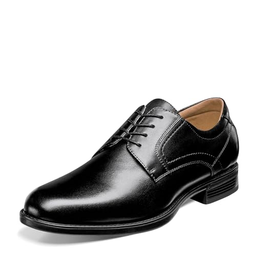 Florsheim Men's Medfield Plain Toe Oxford Dress Shoe, Black, 10