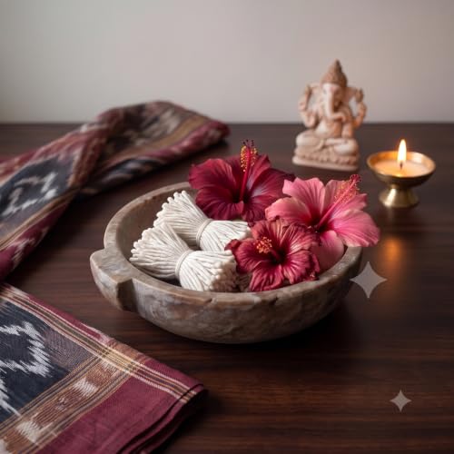 Image of Pure Cotton Puja Wicks: 5-Pack (1825 Total) Off-White | 2-inch long, diya batti. Perfectly crafted for daily aarti, akhand jyot, and all festive lighting needs.