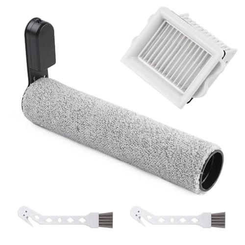 1 Stück Rollenbürste und 1 Stück HEPA Staubsaugerfilter für Roborock A20/A20 Pro/Flexi/Flexi Pro Handstaubsauger, Waschbare Zubehör Hauptrollenbürste Filters Ersatzteile, 2 Reinigungsbürsten