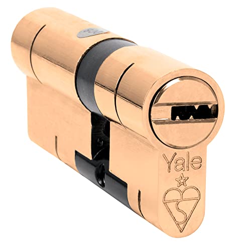50/50 Brass YALE Superior Euro Cylinder with 3 Keys Anti Snap / Bump / Pick / Drill / Pull High Security uPVC Composite Door Barrel Profile Lock