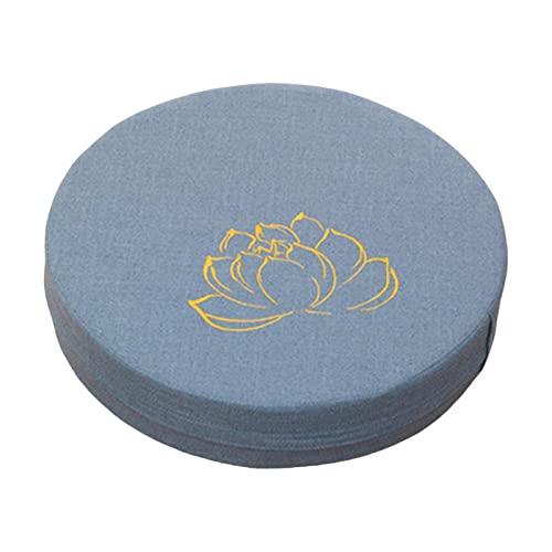 Fenteer Cojín de Y Meditación, Almohada para Meditación, Almohada de Suelo para Meditación, Oración Al Aire Libre, Sala de Estar, Azul 10cm, Individual