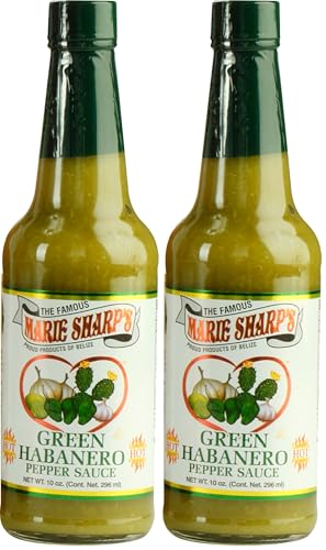 Image of Marie Sharp's Green Habanero Hot Pepper Sauce, 10 oz (Pack of 2)
