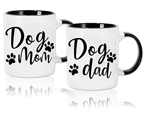Whaline Dog Mom Dog Dad Couple Mugs