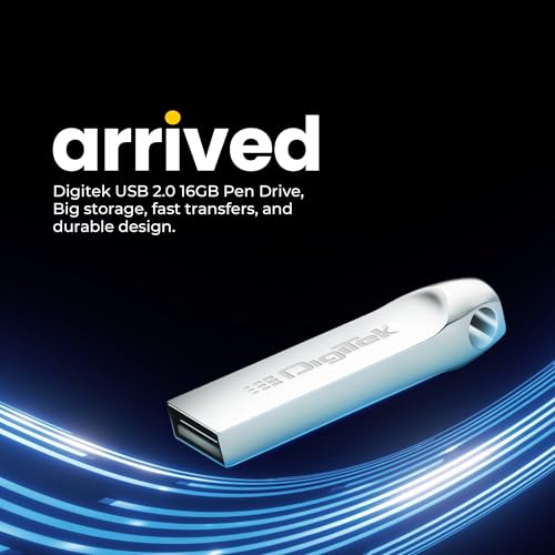 Image of Digitek (Dud 16GB 2.0V) 16GB USB 2.0 U Disk Flash Drive, High Speed Read & Write Pen Drive, Magnetic, X-Ray & Temperature Resistant, Compatible with Windows & Mac OS