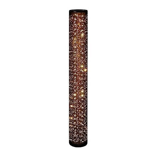 Reality Leuchten LED Stehleuchte Taco R42801002, Schirm Stoff, inkl. 8 Watt LED, Starlight Effekt