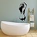 Salle De Bain Relax Fille Nue Sticker Mural Femme Dos Fille Vinyle Autocollant Maison Papier Peint Amovible Étanche Art Déco 30X75 Cm
