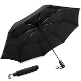 GadHome Kompakter automatischer Regenschirm | Automatikschirm in kompakter Größe von 29 cm, Taschenschirm, Regenschirm für Männer und Damen | Winddichter Reiseschirm über einen Knopf zu