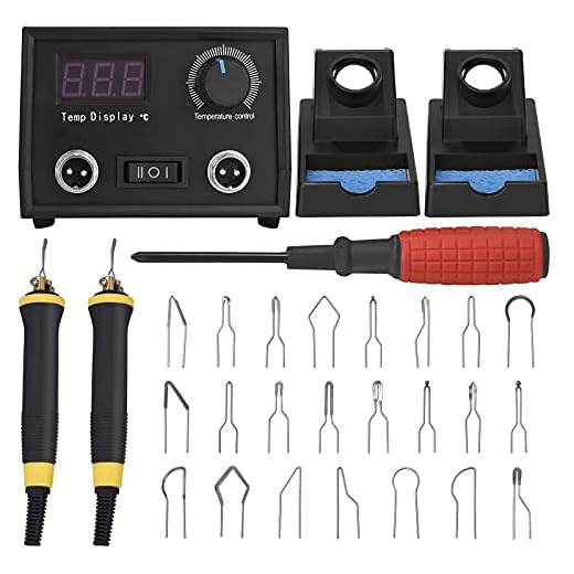 GJCrafts Máquina de pirografía 60 W, kit de quema de leña con 2 bolígrafos, doble puerto, kit Pirograbador de madera con una pantalla digital y 23 puntas de pirograbado, para madera y cuero