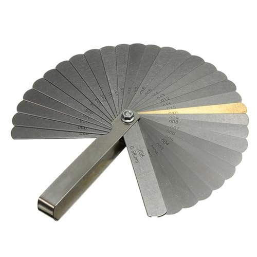 32 Blades 0.04-0.88mm Combination Feeler Gauge Stainless Steel Removable Thickness Measuring Instruments Gauge