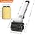 HHXRISE Electric Grill Brush for Outdoor Grill: Rechargeable BBQ Grill Cleaner with 2 Heads (Steel Wire & Flame Resistant Sponge) - 2-Speed - 90°Adjustment - Effortless Grill Grates Cleaning