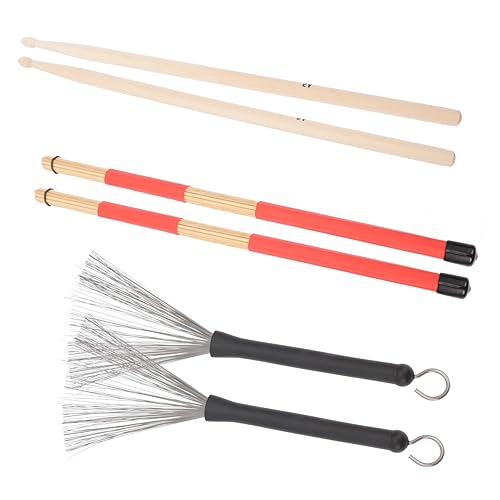 Set de Baquetas y Cepillos para Batería con Estuche miniatura 1
