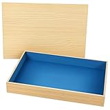 CroBlissful Wooden Therapy Sandtray with Lid, Sensory Training Sand Writing Tray for Office and Sand Tray Miniature Models