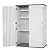 Macrout Plastic Storage Shed 4.3 x 2.5 ft, Waterproof Outdoor Storage Cabinet with Floor, Resin Shed for Garden and Patio (Medium)