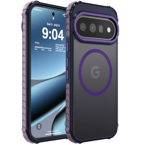 DEERLAMN Magnetic Case for Pixel 11 Pro XL/Pixel 10 Pro XL, Matte Purple by DEERLAMN - Used condition - US$11.16
