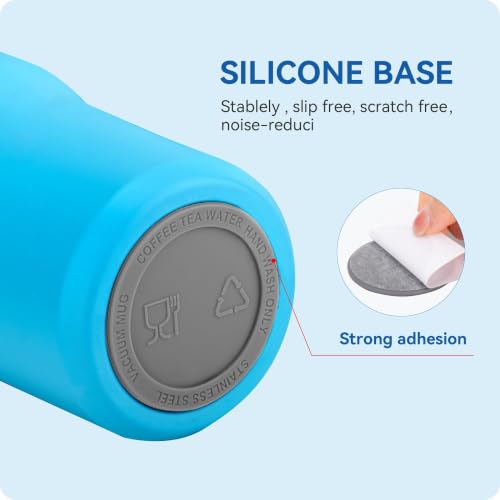 Image of Silicone Bottom Protectors for Stanley Quencher 20oz and IceFlow 20 /30oz | Anti-Slip Rubber Pad, Scratch & Noise Reducing, Rubber Protective Bottom, BPA-Free, for Tumbler & Water Bottle (6 Pack Gray)