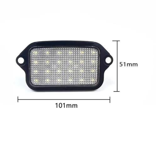 Lámpara de matrícula LED para Ford Mustang 2005-2009 luz trasera blanca impermeable 12V 4