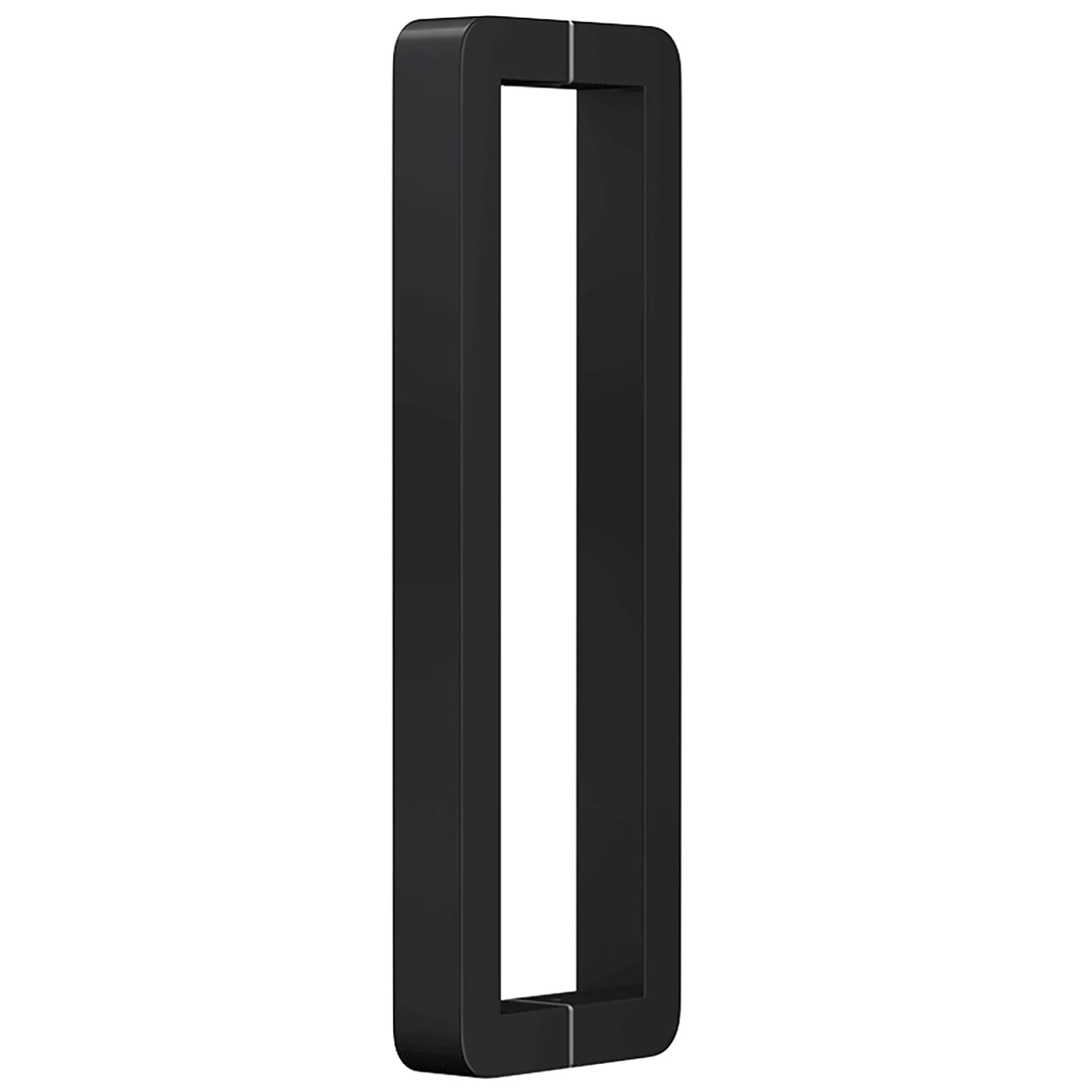 Gthtuhfd Black Large Double-Sided Sliding Door Pull Handle, Modern Square Tube Gate Push Pull Bar - Stainless Steel, For Barn Front Door Office Glass/Wood Door/Black/32.5Cm/12.8In,-32.5Cm/12.8In