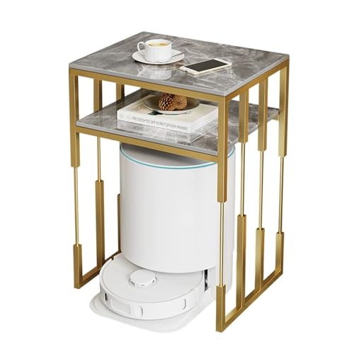 Mesa auxiliar compacta de 50 cm para espacios pequeños y dormitorio 2