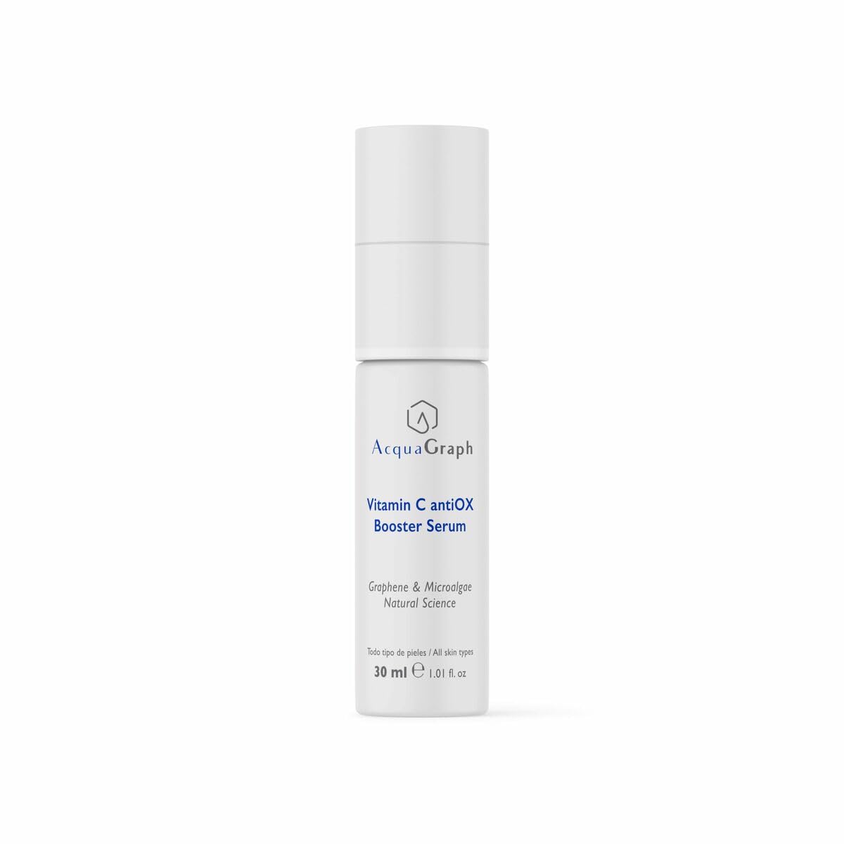 Siero Viso con Vitamina C, Siero Vitamina C antiOX, Siero Antietà senza parabeni, Lenitivo, Idratante, Illuminante, Antiossidante, Rivitalizzante. Per tutti i tipi di pelle. 30 ml
