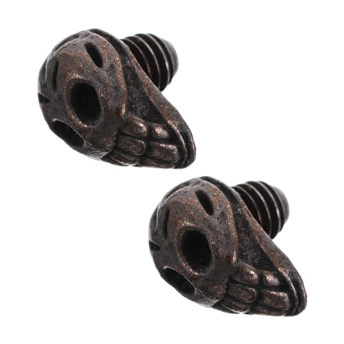 Ipetboom 2pezzi Muffler Bumpers Per Forbici Professionali Silenziatori Per Forbici Da Parrucchiere Per Animali Domestici Design Unico Forma Di Teschio Per Saloni Moderni e Stilisti