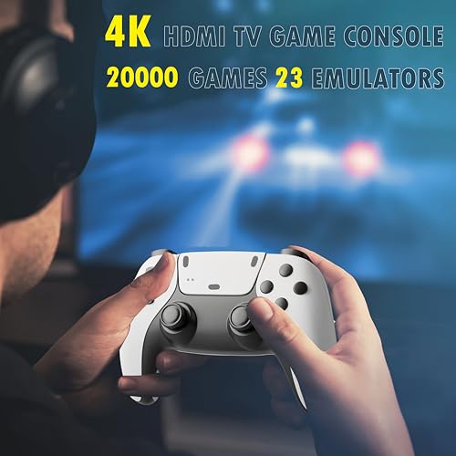 Heramie M15 Retro Game Console, Plug And Play Video Games 4K Hdmi Output For Tv, Classic Game Console, Built In 20000+ Games With 23+ Emulators And 2 Controller Gifts thumb #2