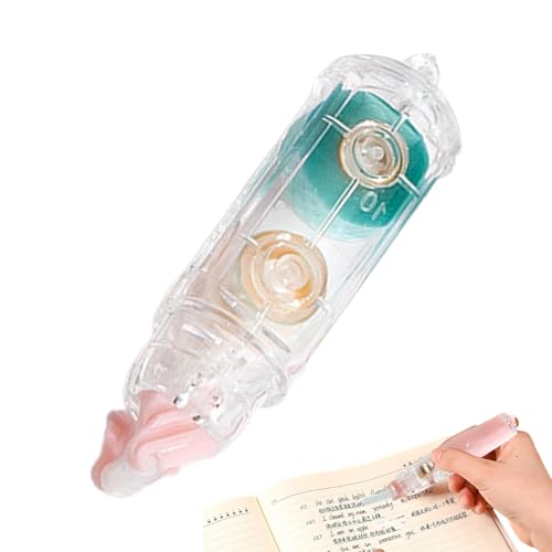 Bolígrafo para cinta adhesiva, 4 dispensadores multiusos para manualidades – Rollo de adhesivos rápidos con rotación de 360 grados | Para diario, oficina, escuela, casa, envoltura de fotos, proyectos
