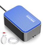 Forever Speed Aquarium Air Pump Silent Ultra <30dB, 2W Adjustable Aerator Fish Tank Air Pump Silent for Aquarium Oxygen Pump with Single Outlet up to 100L 120L/H