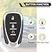 Smart Key Fob Replacement Fits for Chevy Blazer Traverse Trailblazer 2021 2022 2023 2024 Chevy Bolt EUV/EV 2022-2024 Proximity Car Keyless Entry Remote Control HYQ4ES 433Mhz 13535665 13530712