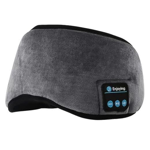Máscara de Sono Para Viagem Música Bluetooth Máscara de Olho Para Dormir (cinza)