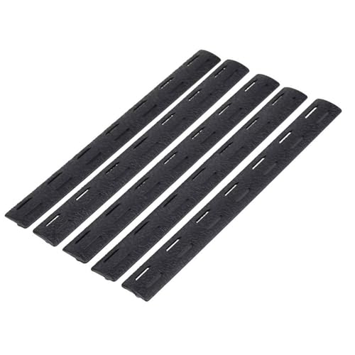 LOTGAUEN Picatinny Rail Polymer 5Pack Polymer Rail for M-Rail Black