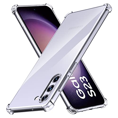 Image of for Back Case Cover Bumper Flexible Silicone Transparent Back Cover for Samsung Galaxy S23 - Transparent