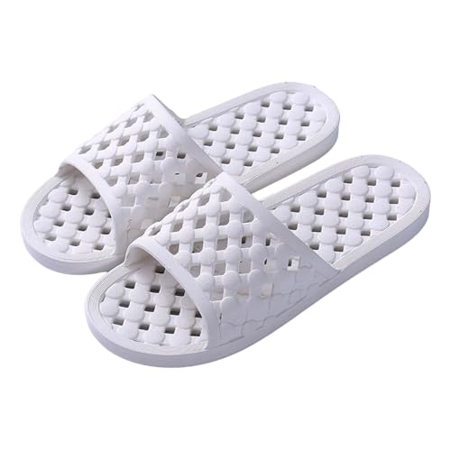 Shower Shoes for Adult Comfortable and Soft Slippers Quick Dry Non-Slip with Drain Holes for Bathroom Pool Beach Memory Foam Cushion Slippers for Men Women