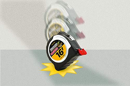 Miniatura 4 de Johnson Level & Tool 1806-0016 - Cinta magnética para sitio de trabajo, 25 pies, negroamarillo, 1 cinta