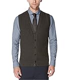Perry Ellis Men's Solid Texture Sweater Vest