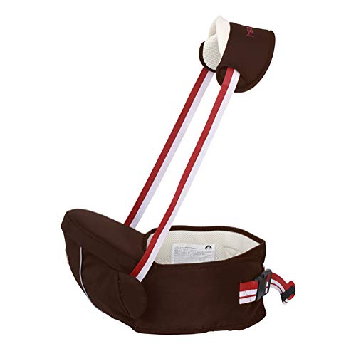 Portabebes Asiento para de la Cadera con Tirantes de Cuello Cintura Ajustable Transpirable