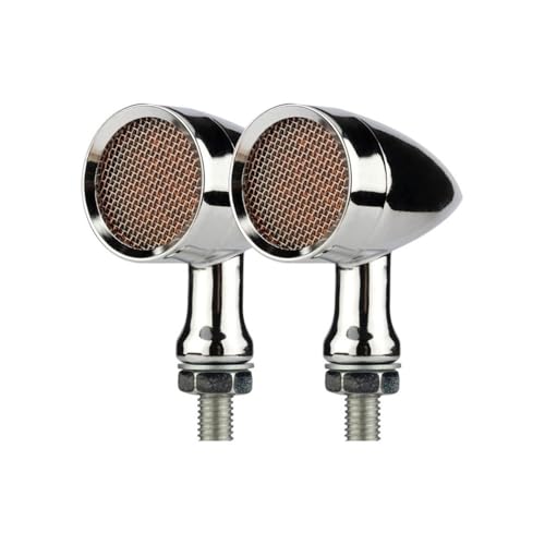 Paire de clignotants de moto avec feux arrière et stop 3-en-1 compacts