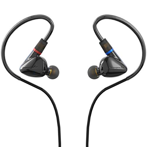 HiBy Seeds 2 Hi-Fi in-Ear Monitor Earphones, Hi-Res Wired in-Ear Earbuds Headphones IEMs with HDSS Dynamic Driver, 0.78mm 2-pin Detachable Cable, 3.5mm Plug for Musician Audiophile(Without Mic, Black)