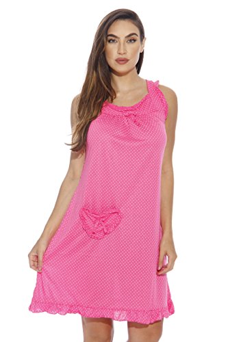 1562C-PNK-L Dreamcrest Nightgown / Women Sleepwear / Womans Pajamas,Bright Pink,Large