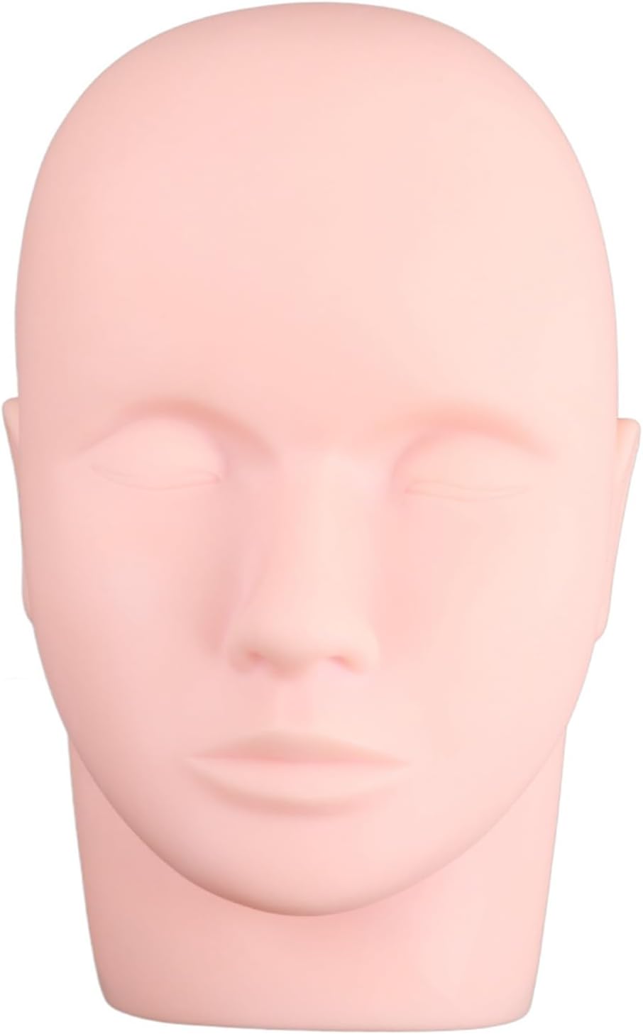 Lash Mannequin No Makeup Graft Makeup Practice Training Lash Extensions Makeup Practice Face Silicone Reusable Exercise for Lashes Beginners