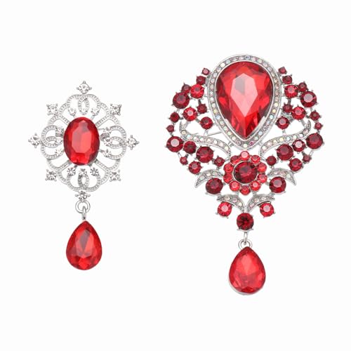 Kit épingles de revers rouge PATIKIL le cadeau vintage idéal pour sublimer une robe de fête