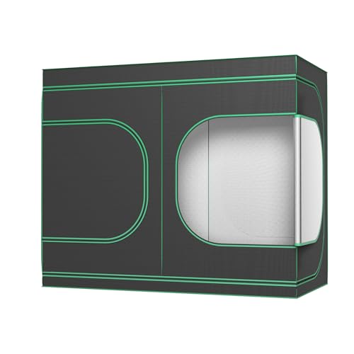 Secret Jardin Pflanzennetz 240cm x 120cm Zelt Grow Growbox Stützen Indoor 17 YUENFONG Growzelt Grow Tent Grow Zelt für Pflanzen, Zuchtzelt Growschrank Gewächshaus Box, Indoor Growbox Growroom für Pflanzen Blumen Gemüse, 240×120×200cm