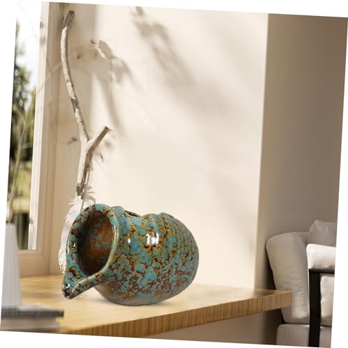 Fuente de agua decorativa Hemoton para gatos y jardín miniatura 5