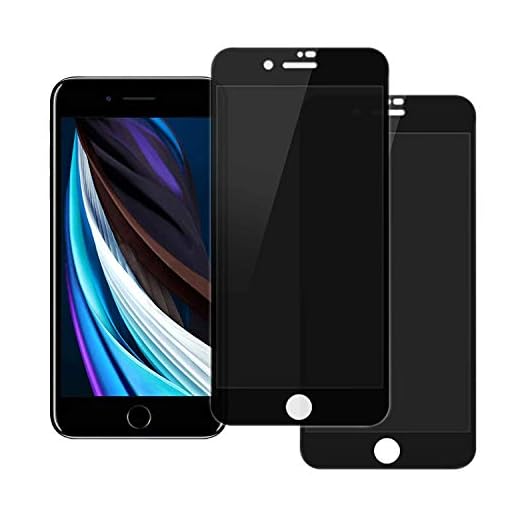 (2 pack) Privacy Screen Protector for iPhone SE 2020,iPhone 8,iPhone 7 (4.7 inch) Anti Spy 9H Tempered Glass,Edge to Edge Full Cover [Full Coverage]