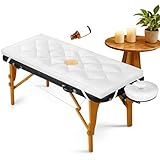 3inch Plush Lash Bed Topper Set – Waterproof Massage Table Topper, Cozy Pillow Top Mattress Fits Spa...