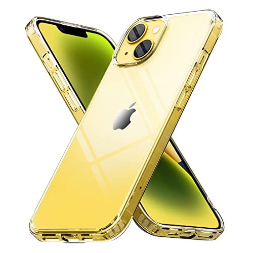 Image of Fashionury Designed for iPhone 14 Back Cover Case | Corner Drop and Camera Protection Back Cover Case for iPhone 14 (Soft TPU | Crystal Transparent)