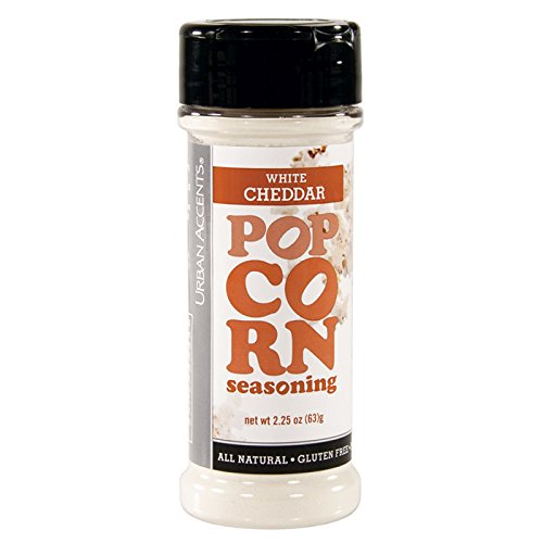 Urban Accents White Cheddar Popcorn Seasoning, 2.25-Ounce Jars (Pack of 6)