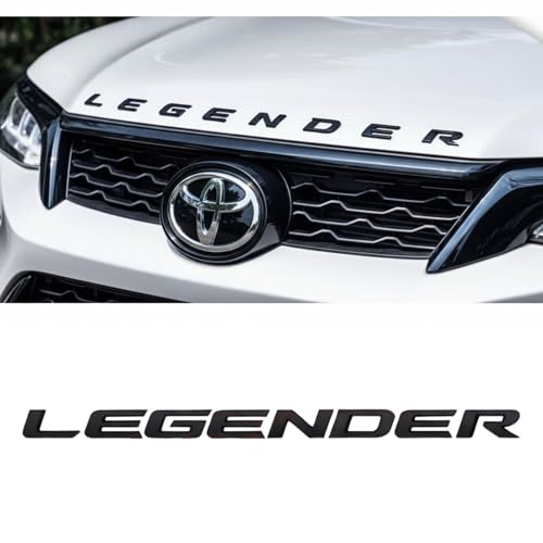 Image of KMH Premium LAGENDER 3D Text Badge Logo Emblem - Stylish Car Decal Stickers, Mate Black Pack of 1