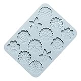 Ciieeo Blumen Design Silikon Kuchenform für Fondant Dekoration Langlebig zu Reinigen für Backen zu Hause Blumenmuster in Perfekter