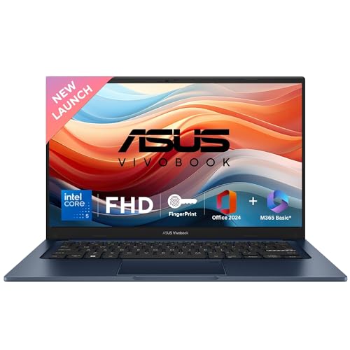 ASUS Vivobook 14, (i5 14th Gen) Intel Core 5 120U, Thin & Light Laptop(16GB RAM/512GB...